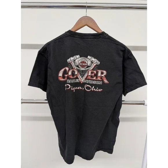 Vintage Harley Davidson Freedom‎ Ain't Quiet T Shirt Black Size Medium - Picture 2 of 7